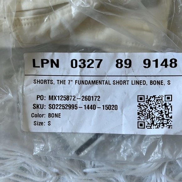 New FABLETICS Men’s 7” The Fundamental Short II Lined bone size Small - Picture 3 of 11